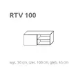 Kép 1/5 - BRIKS TV szekrény RTV100 Prémium fronttal