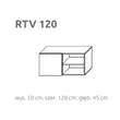 Kép 1/5 - BRIKS TV szekrény RTV120 Prémium fronttal