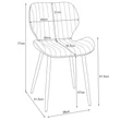 Kép 3/8 - 4db SJ.17 Szék Szürke