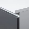 Kép 4/5 - Íróasztal 135cm Fehér / Szürke