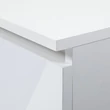 Kép 4/6 - Íróasztal 135cm Fehér / Fényes fehér