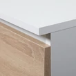 Kép 4/5 - Íróasztal 135cm Fehér / Sonoma tölgy