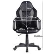 Kép 5/6 - F4G FG-C18 Gamer Forgószék Kék