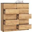 Kép 2/4 - K120 Komód 10 fiókkal Craft Tölgy