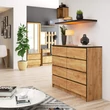 Kép 4/4 - K120 Komód 8 fiókkal Craft Tölgy