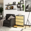Kép 4/4 - K60 Komód 3 fiókkal Grafit / Kézműves Tölgy