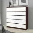 Kép 5/6 - K120 Komód 10 fiókkal Wenge / Fehér