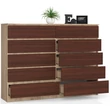 Kép 2/6 - K160 Komód 10 fiókkal Sonoma tölgy / Wenge