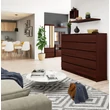Kép 7/7 - K160 Komód 10 fiókkal Wenge