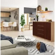Kép 7/7 - K160 Komód 2 ajtóval 4 fiókkal Sonoma tölgy / Wenge