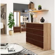Kép 6/6 - K120 Komód 8 fiókkal Sonoma tölgy / Wenge