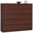 Kép 1/9 - K140 Komód 10 fiókkal Wenge