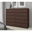 Kép 6/9 - K140 Komód 10 fiókkal Wenge