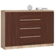 Kép 1/7 - K140 Komód 2 ajtóval 4 fiókkal Sonoma tölgy / Wenge