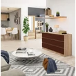 Kép 6/6 - K140 Komód 6 fiókkal Sonoma tölgy / Wenge