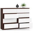 Kép 2/6 - K140 Komód 8 fiókkal Wenge / Fehér