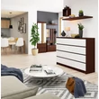Kép 6/6 - K140 Komód 8 fiókkal Wenge / Fehér