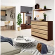 Kép 7/7 - K140 Komód 8 fiókkal Wenge / Sonoma tölgy