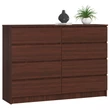 Kép 1/7 - K140 Komód 8 fiókkal Wenge