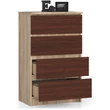 Kép 2/5 - K60 Komód 4 fiókkal Sonoma tölgy / Wenge