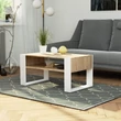 Kép 5/5 - DOMI Dohányzóasztal Sonoma tölgy / Fehér