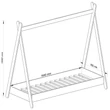 Kép 3/4 - GEM Gyerekágy 160x80 Rózsaszín + Matrac
