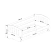 Kép 3/5 - PLAY Gyerekágy 180x80 Rózsaszín + Matrac