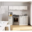 Kép 2/8 - OLIWIA Konyhablokk G1 180cm Fehér-Beton