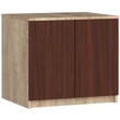 Kép 1/7 - STAR Akasztós szekrény rátét S60 Sonoma tölgy / Wenge
