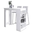 Kép 1/4 - Bárasztal 115cm Fehér