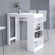 Kép 4/4 - Bárasztal 115cm Fehér