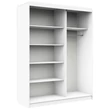 Kép 4/5 - Tolóajtós Gardróbszekrény 150cm Fehér / Szürke
