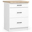 Kép 1/10 - OLIWIA Alsószekrény 60cm 3 fiókkal 
