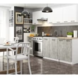 Kép 5/6 - OLIWIA Alsószekrény 80cm Fehér / Beton