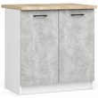 Kép 1/6 - OLIWIA Alsószekrény 80cm Fehér / Beton