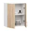 Kép 3/7 - LIMA Felsőszekrény 60cm / 72cm Fehér / Sonoma tölgy