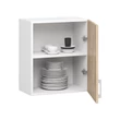 Kép 3/7 - LIMA Felsőszekrény 50cm Fehér / Sonoma tölgy