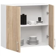 Kép 3/7 - LIMA Felsőszekrény 80cm / 72cm Fehér / Sonoma tölgy