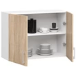 Kép 3/7 - LIMA Felsőszekrény 80cm Fehér / Sonoma tölgy