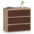 Kép 1/5 - CL3 Komód 3 fiókkal Sonoma tölgy / Wenge