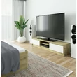 Kép 4/4 - K160 TV szekrény Kézműves Tölgy / Fehér