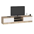 Kép 1/6 - K160 TV szekrény Sonoma tölgy / Fehér