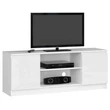 Kép 1/7 - K140 TV szekrény 2 ajtóval Fényes fehér