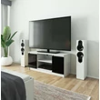 Kép 6/6 - K120 TV szekrény 2 ajtóval Fényes fekete