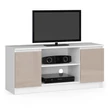 Kép 1/7 - K120 TV szekrény 2 ajtóval Fényes Cappuccino