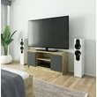 Kép 4/4 - K120 TV szekrény 2 ajtóval Kézműves Tölgy / Szürke