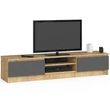 Kép 1/4 - K160 TV szekrény Kézműves Tölgy / Szürke