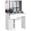 Kép 2/6 - Fésülködőszekrény tükörrel P-2 / SL 900x600 Balos Fehér