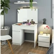 Kép 6/6 - Fésülködőszekrény tükörrel P-2 / SL 900x600 Balos Fehér