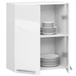 Kép 2/5 - OLIWIA Felsőszekrény 60cm Fehér / Fényes fehér